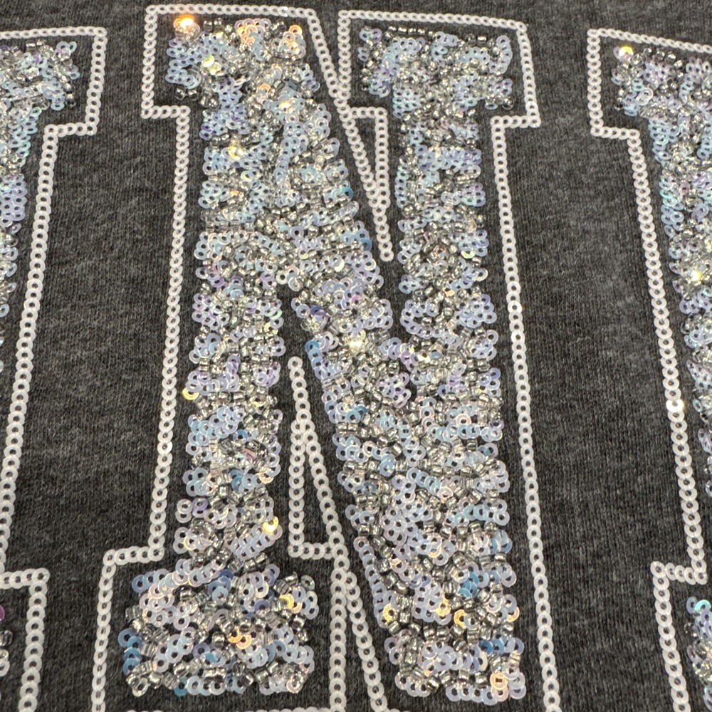 VICTORIA SECRET PINK SEQUENCE EMBROIDERED‎ Sweater Hoodie XS Limited Edition #80 - Picture 5 of 16